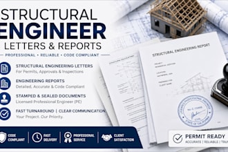 structural engineer letter, engineering report, structural stmped report, letter