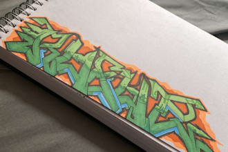 sketch and color you a professional graffiti and graffiti charcters