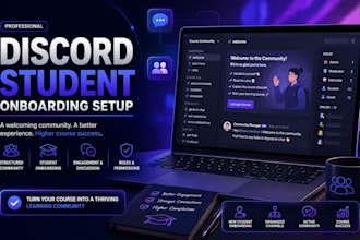 build a student onboarding discord communities for your course in 24hrs