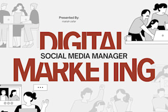 be your social media marketing manager