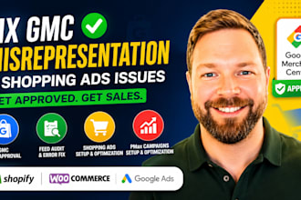 fix google merchant center misrepresentation and shopping ads issues, gmc fix