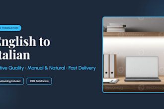 translate english to italian and italian to english or write articles