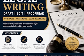 draft edit and proofread, translation legal documents, contracts and agreements