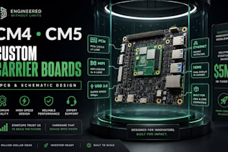 design raspberry pi cm4 cm5 carrier board custom pcb and schematic