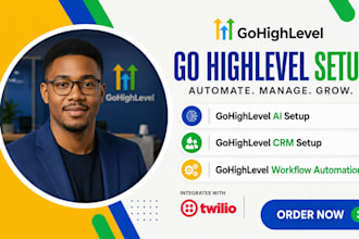setup gohighlevel workflow automation ghl CRM triggers ghl email SMS campaigns