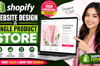 make shopify website and single product shopify store