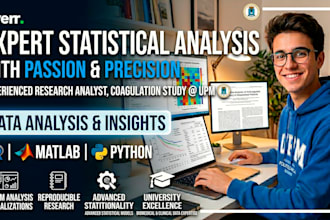 perform statistical analysis using r, matlab or python