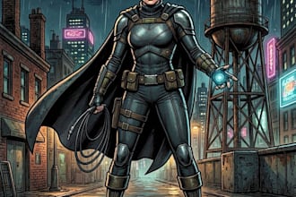 make comic book characters art