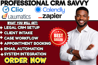 clio crm lawmatics automation calendly client intake system zapier integration