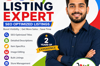 be your expert ebay lister with SEO optimized listings
