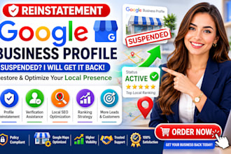reinstatement suspended google business profile and restore local seo listing