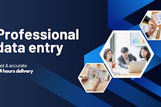 do expert data entry, copy paste work and virtual assistant