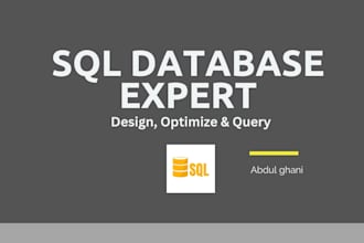 design and optimize your sql database professionally