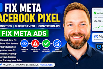 fix meta facebook pixel diagnostics, blocked event, conversion API, fix meta ads