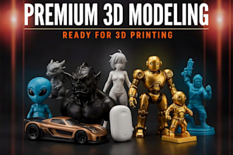 create custom 3d printable stl model for 3d printing