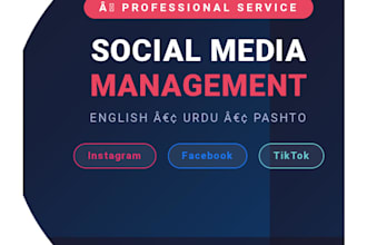 manage your instagram or facebook social media page