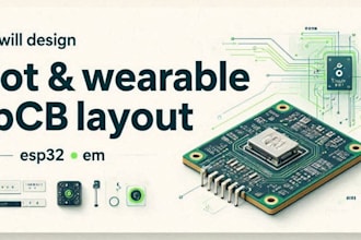 design iot and wearable pcb layout for esp32 and embedded systems