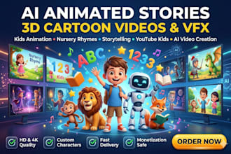 3d ai kids animation nursery rhymes video kids animation kids learning videos