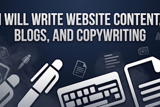 write website content, blogs, and copywriting