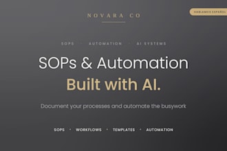 create ai powered sops process documentation and workflow automation