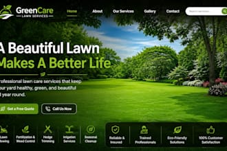 design wix lawncare website lawn mowing website aeration landscaping website