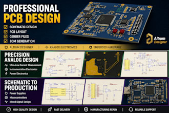 design professional pcb layout and electronics circuit
