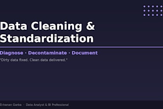 clean and standardize your messy dataset in excel sql or python
