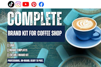 design a brand identity kit for your restaurant logo, color palette, menu fonts