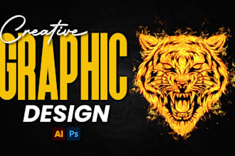 do professional creative graphic design for all your needs