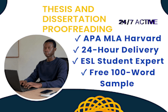 edit and proofread your thesis, dissertation, journal