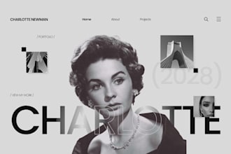 create wix portfolio website for photographer and creative