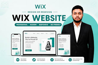 design or redesign a professional wix website with wix studio and SEO setup