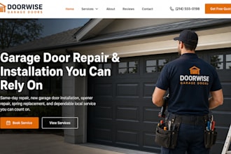 build wix garage door website repair installation service website locksmith site