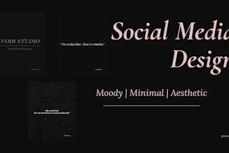 design aesthetic social media posts and brand graphics