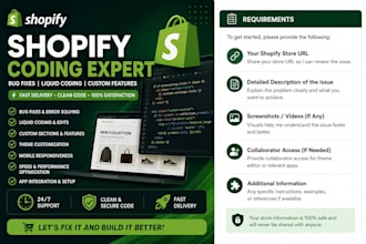 fix shopify bugs, shopify liquid code issues and custom theme development