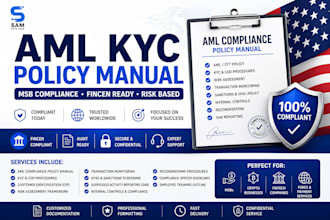 write your msb aml compliance manual and kyc policy manual