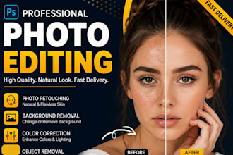 do professional photo editing, image retouching and photoshop editing