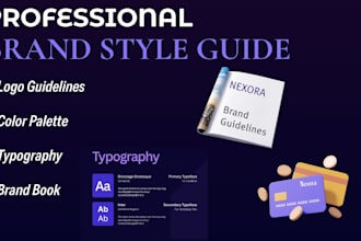 create a professional brand style guide and brand kit