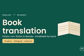 translate your book or ebook from english to spanish