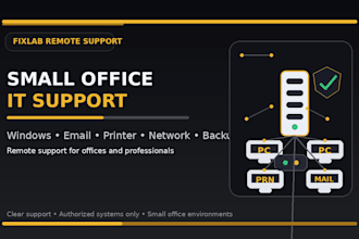 support your small office computers remotely