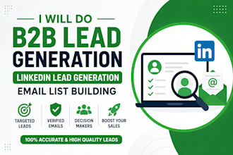 do b2b lead generation, linkedin lead generation, email list building
