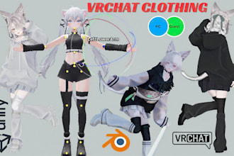 do custom vrchat outfit vrc avatar avi outfit quest outfit nfsw vrchat props