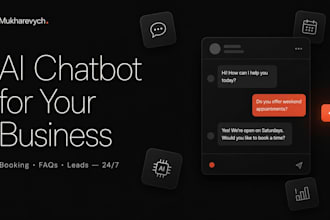 build an ai chatbot to handle bookings and customer question