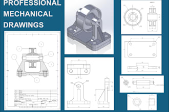 do 2d mechanical drafting and manufacturing drawings