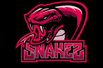 draw high quality king cobra logo with unlimited revision