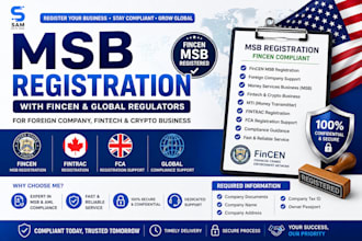 do msb registration with fincen for foreign company, mti, fintrac, fca