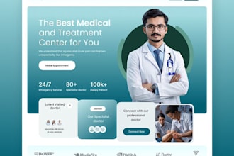 design medical, healthcare, mental health, dental website