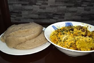 write amala and egusi recipe