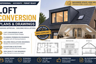 design professional loft conversion plans for UK planning approval