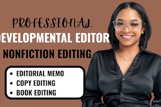 developmental editing book proofreading and editorial memo for nonfiction book